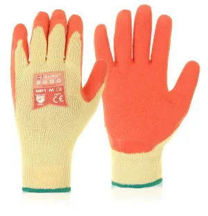 Multi Purpose Orange Latex Grip Gloves - Pair
