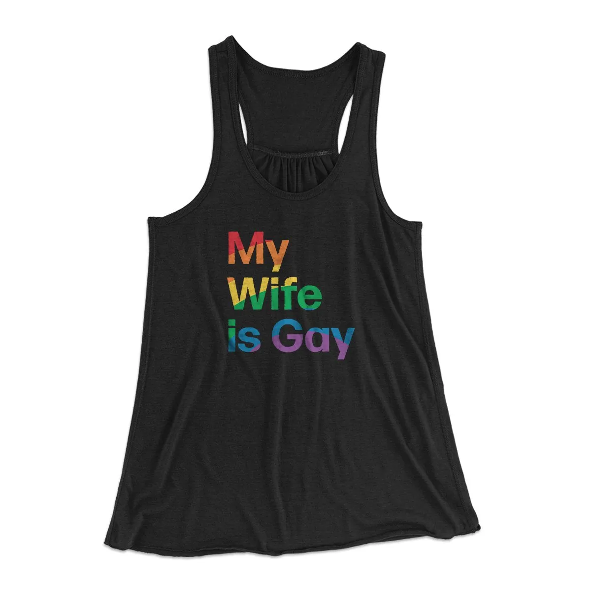 My Wife Is Gay Women's Flowey Tank Top