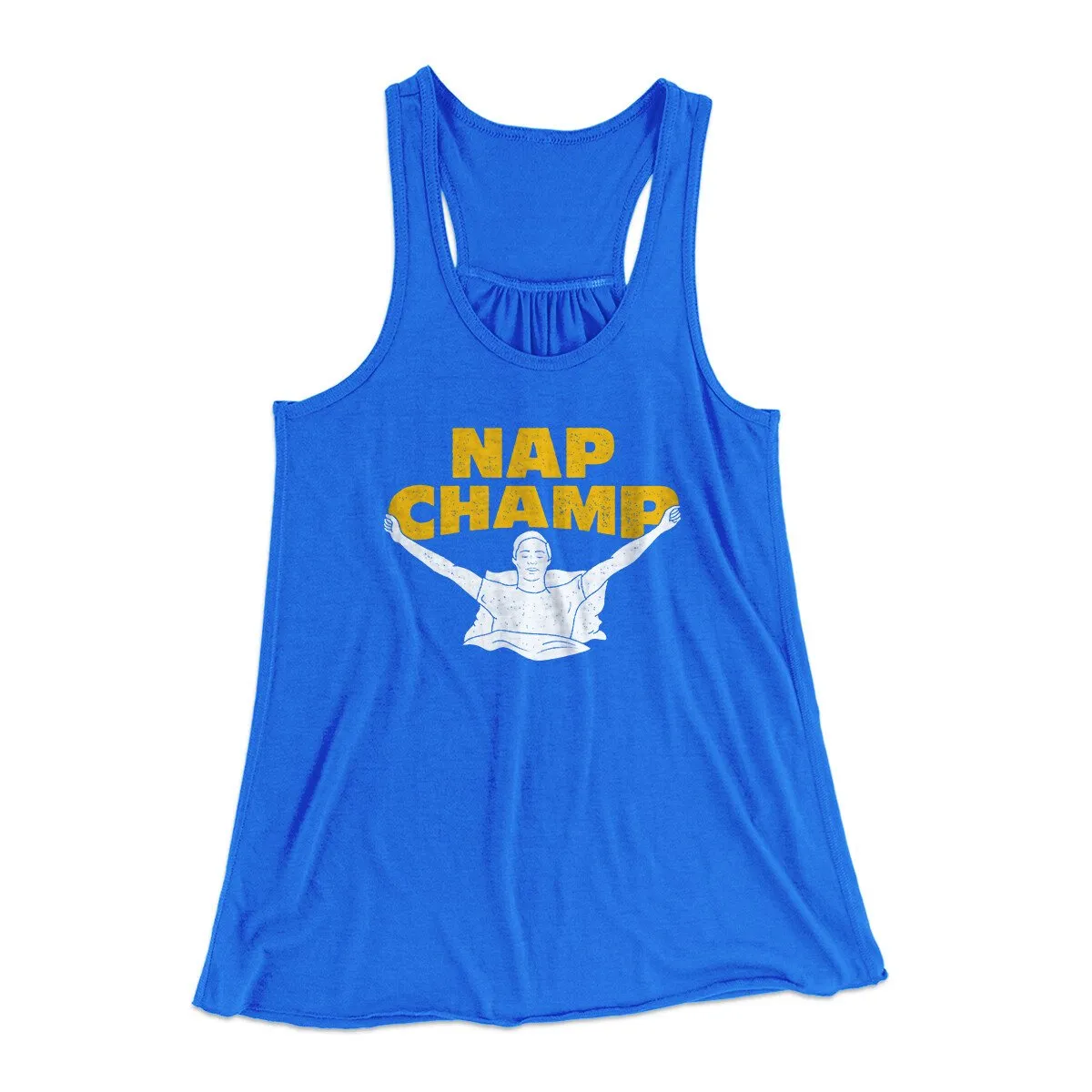 Nap Champ Funny Thanksgiving Women's Flowey Racerback Tank Top