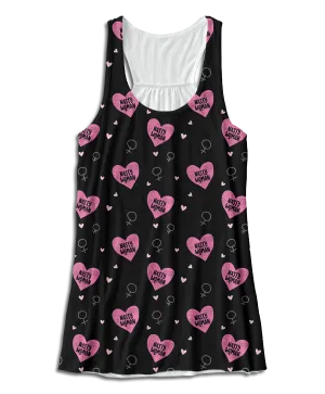 Nasty Woman Heart Racerback Tank Top