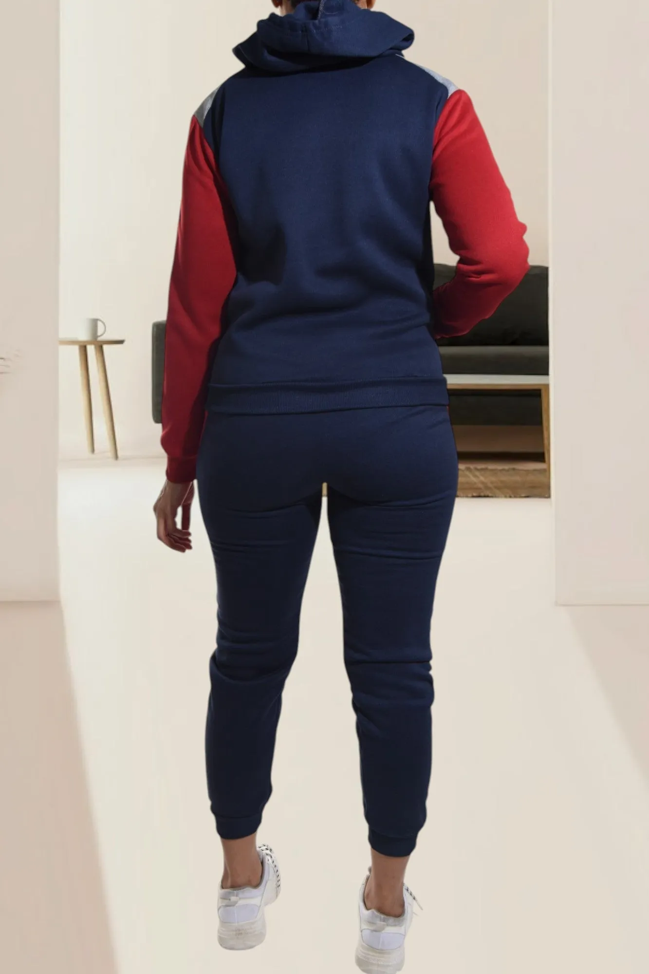 Navy Fleece Tracksuit Set
