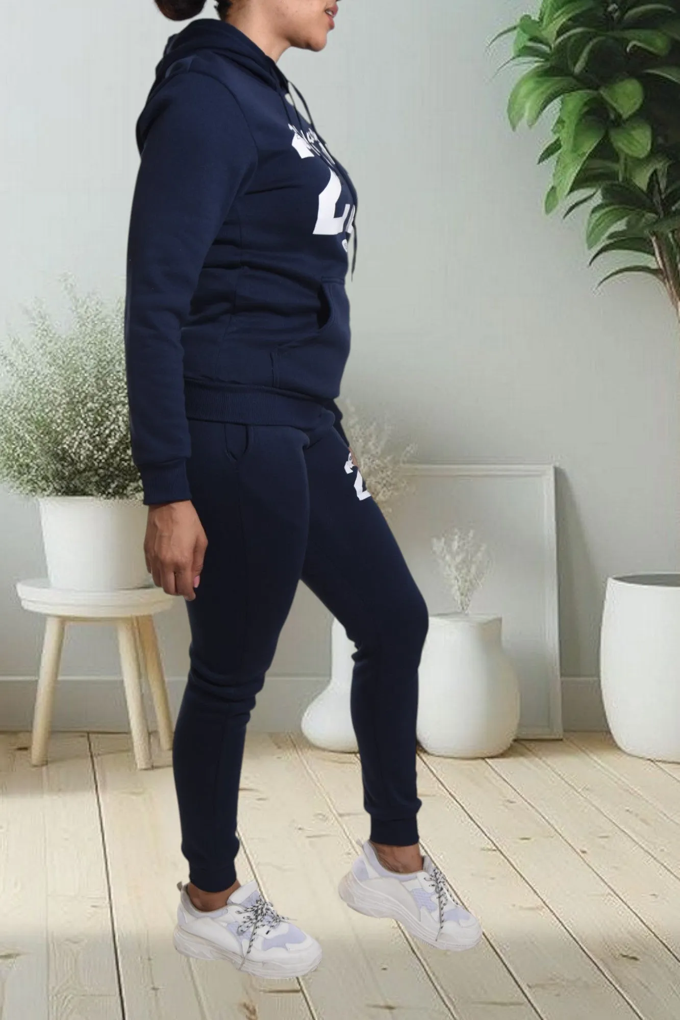 Navy Graphic Tracksuit Set