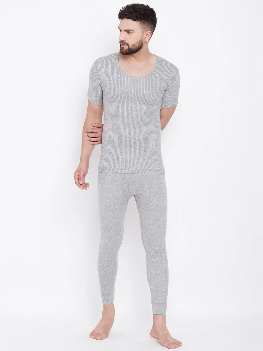 Neva Esancia Round Neck Half Sleeves Warmer/Thermal Upper for Men