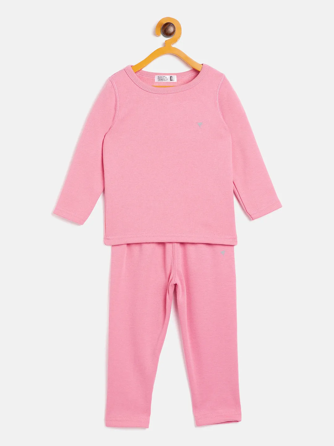 Neva Kids Round Neck Full Sleeves Upper- Coral (Glaccia)
