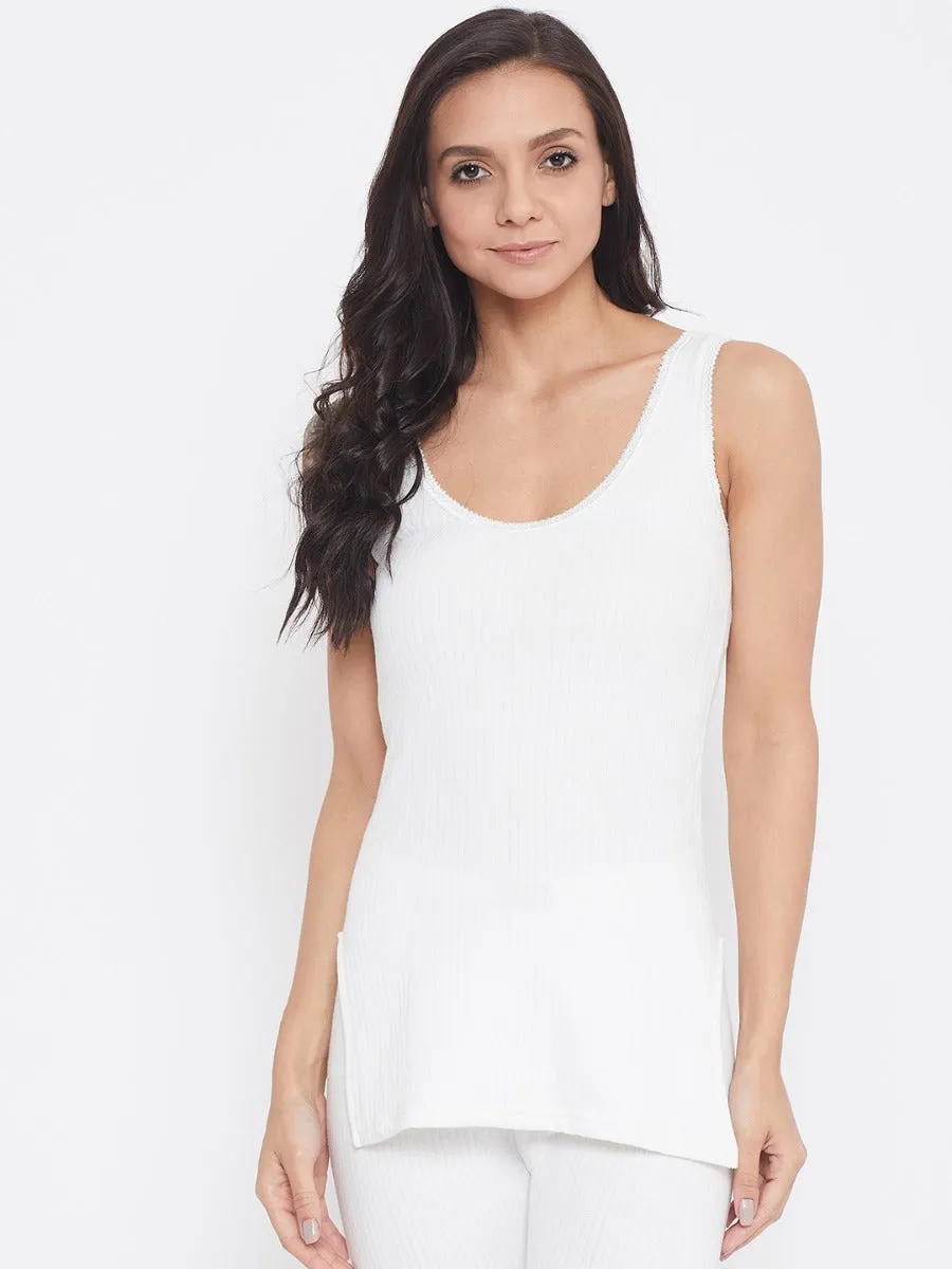 Neva Modal Deep Scoop Neck Sleeveless Warmer/Thermal Upper for Women