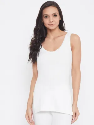 Neva Modal Deep Scoop Neck Sleeveless Warmer/Thermal Upper for Women