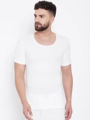 Neva Modal Round Neck Half Sleeves Warmer/Thermal Upper for Men
