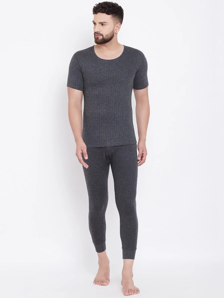 Neva Modal Round Neck Half Sleeves Warmer/Thermal Upper for Men