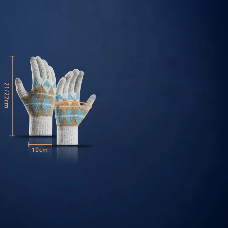 New Knitted Gloves For Men And Women In Autumn And Winter