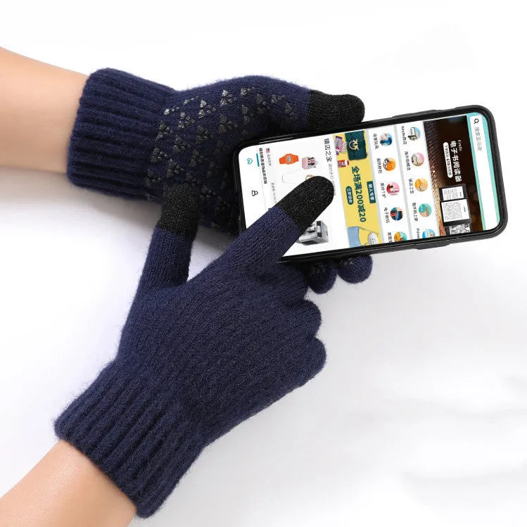 New Knitted Gloves For Men And Women In Autumn And Winter
