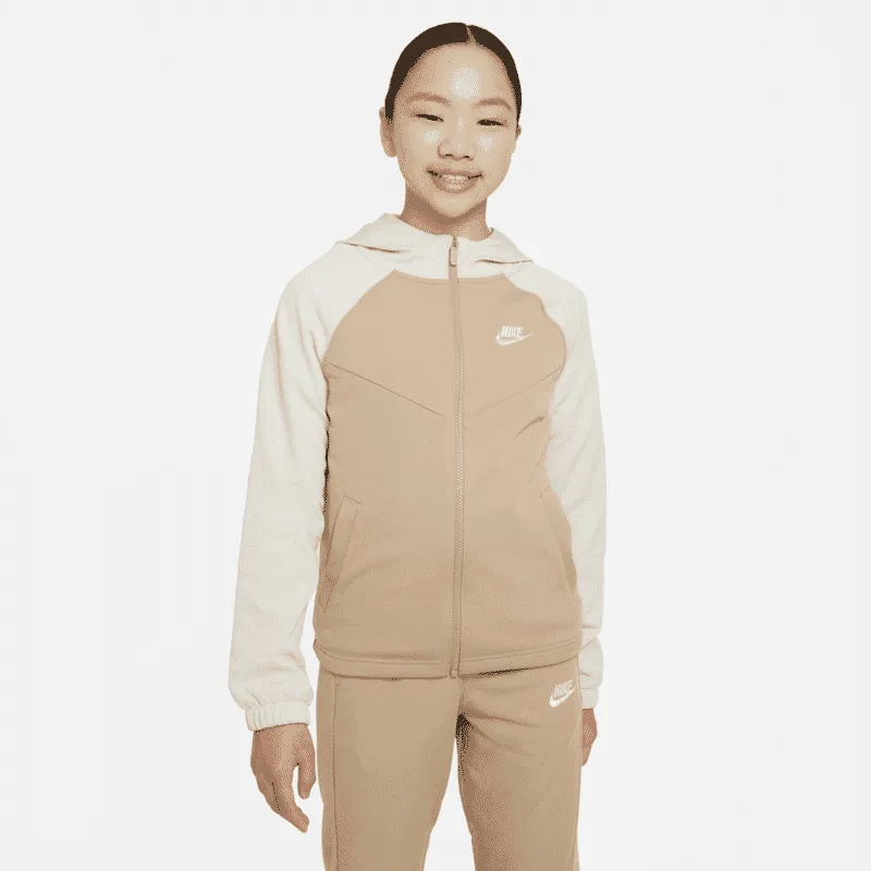 NIKE K NSW TRACKSUIT POLY HD FZ LBR