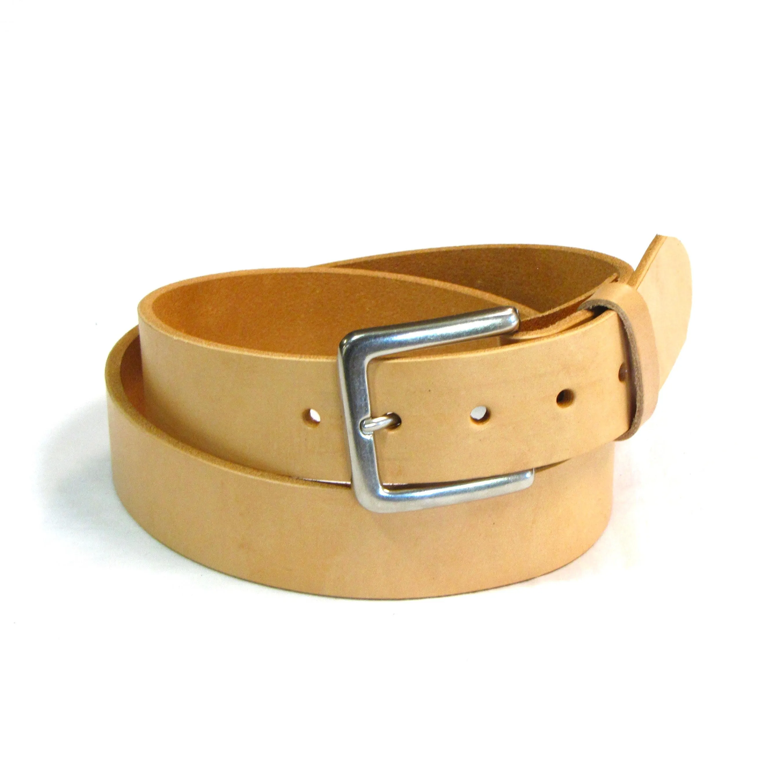 NVT214  1 1/2" Natural Veg. Tan Belt
