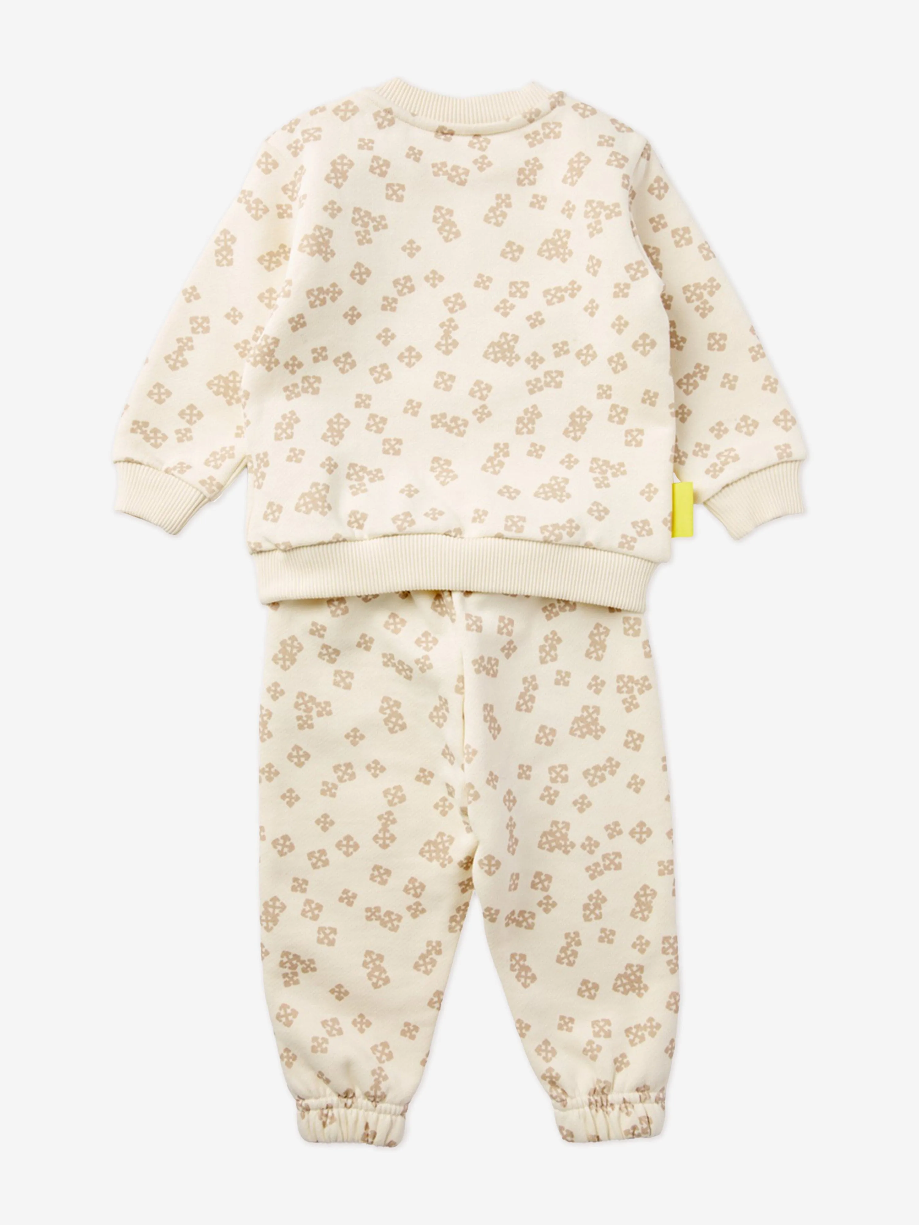Off-White Baby Arrow Crazy AOP Tracksuit in Beige