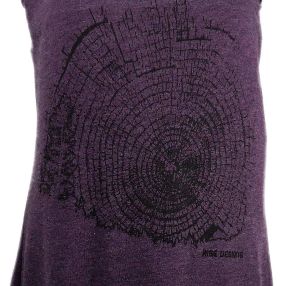 Old Growth - Racerback Tank Top - Womens - Vintage Purple