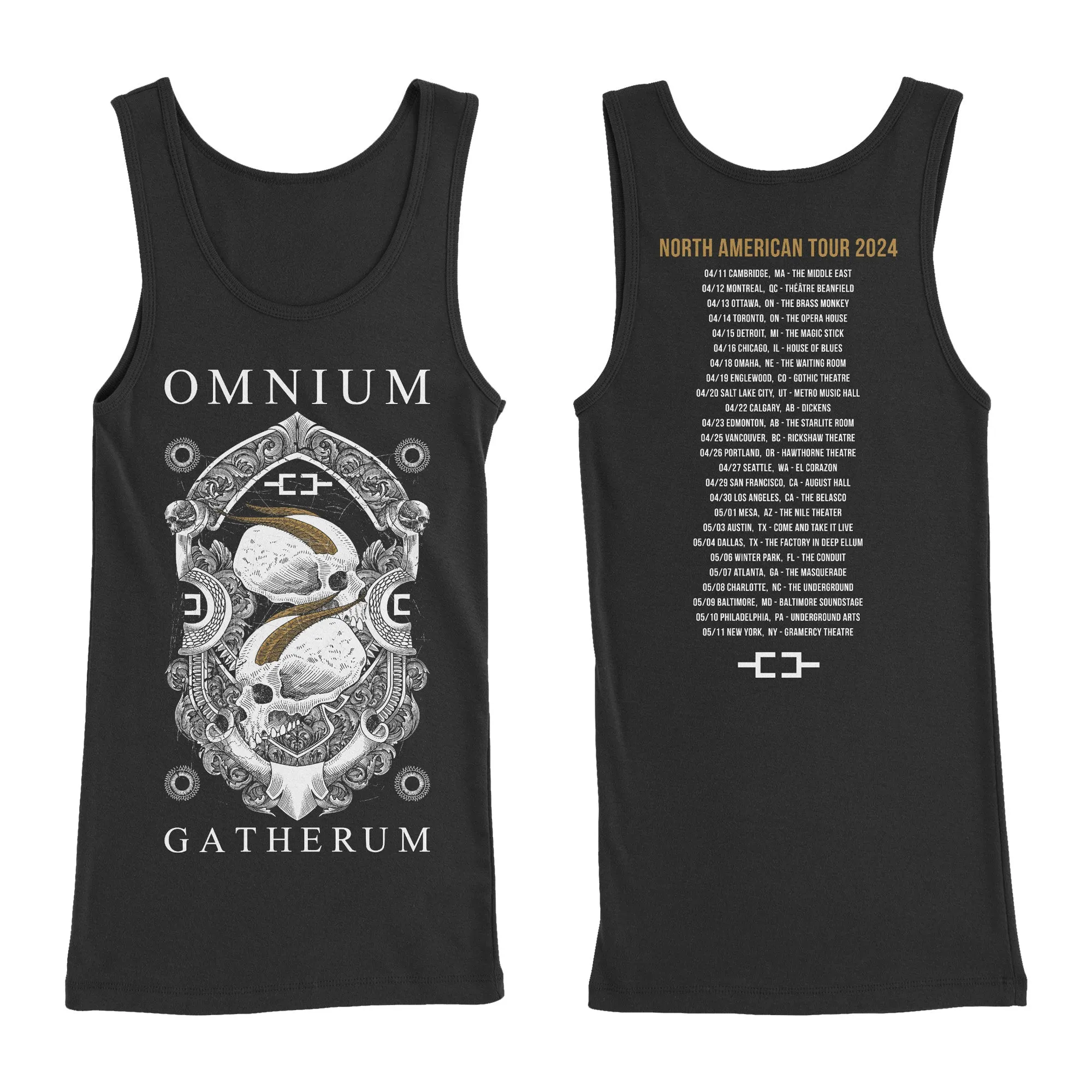 Omnium Gatherum - Lament The Dead 2024 Ladies Tour tank