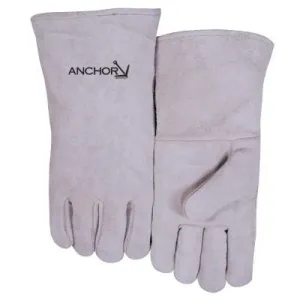 ORS Nasco Leather Welder's Gloves, Shoulder Split Cowhide, Large, Gray, 200GC