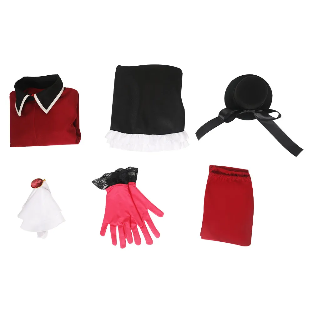 Oshi No Ko My Idol's Child Arima Kana Kids Children Girls Red Singing Outfits Cosplay Costume Halloween Carnival Suit
