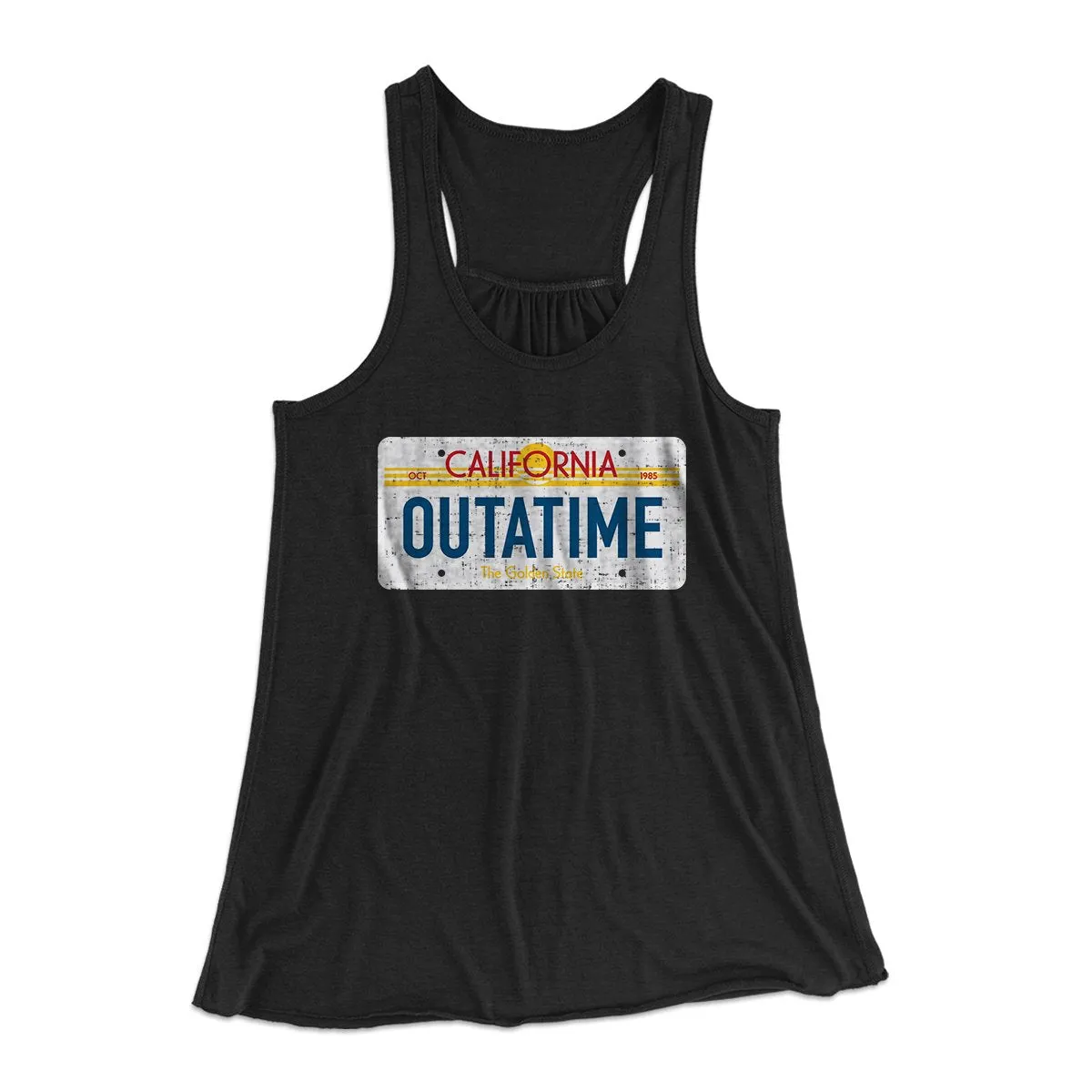 Outatime License Plate Women's Flowey Tank Top