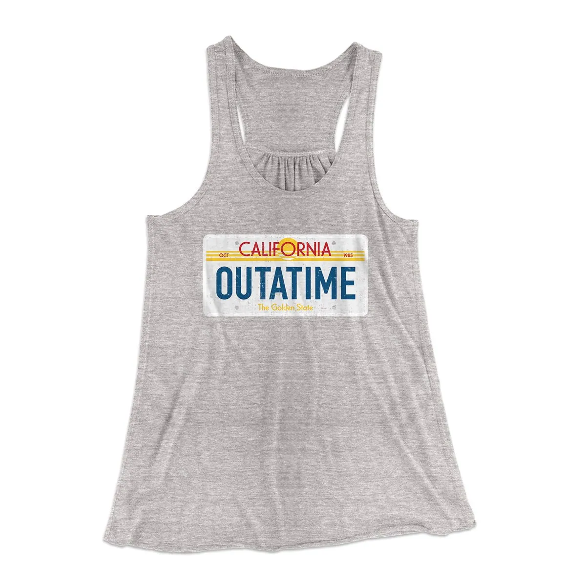 Outatime License Plate Women's Flowey Tank Top