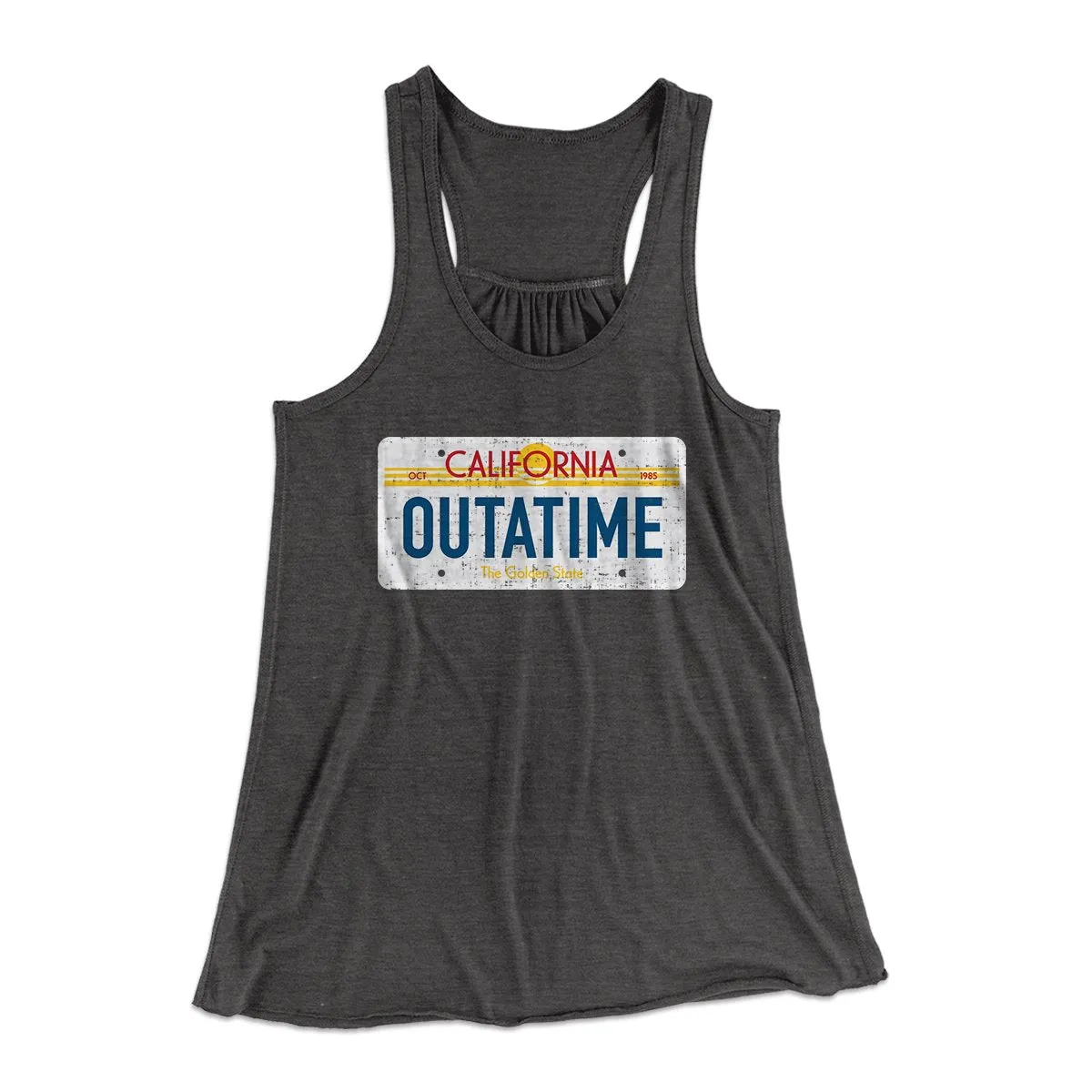 Outatime License Plate Women's Flowey Tank Top