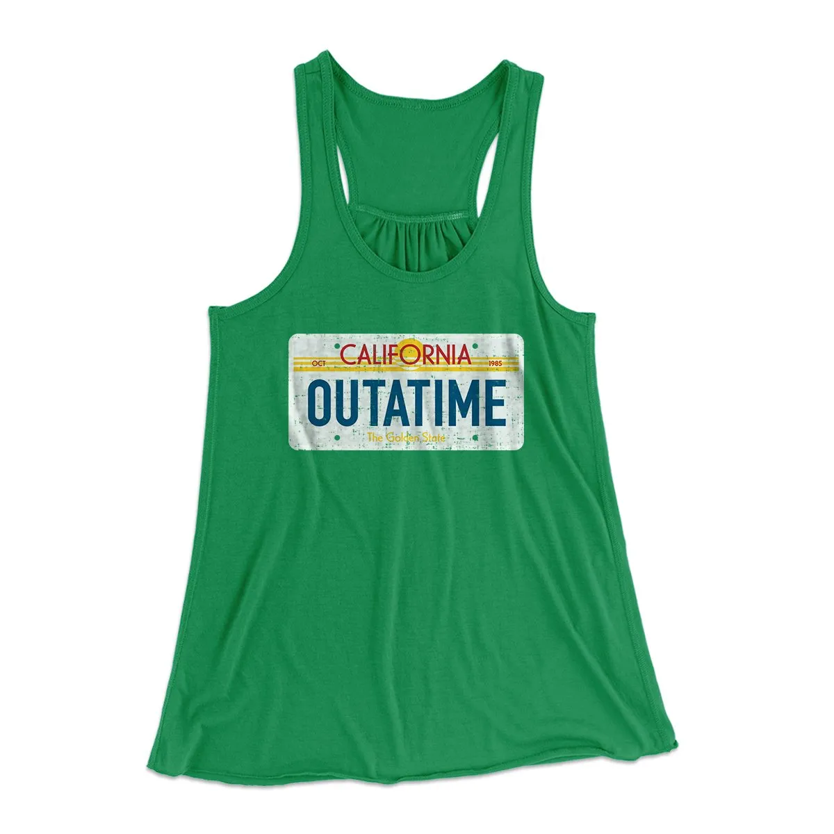 Outatime License Plate Women's Flowey Tank Top