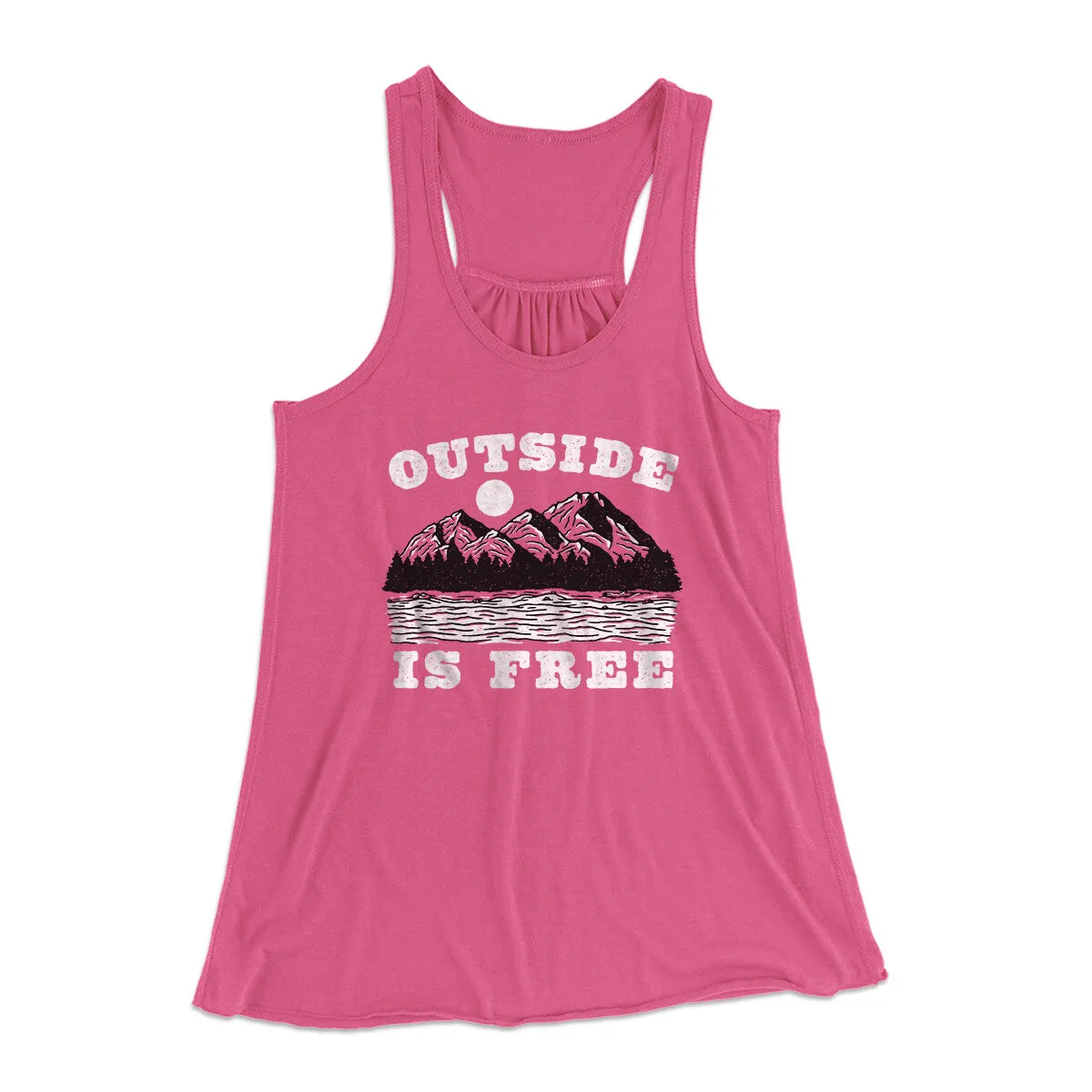 Outside Is Free Women's Flowey Racerback Tank Top