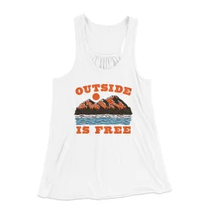 Outside Is Free Women's Flowey Racerback Tank Top