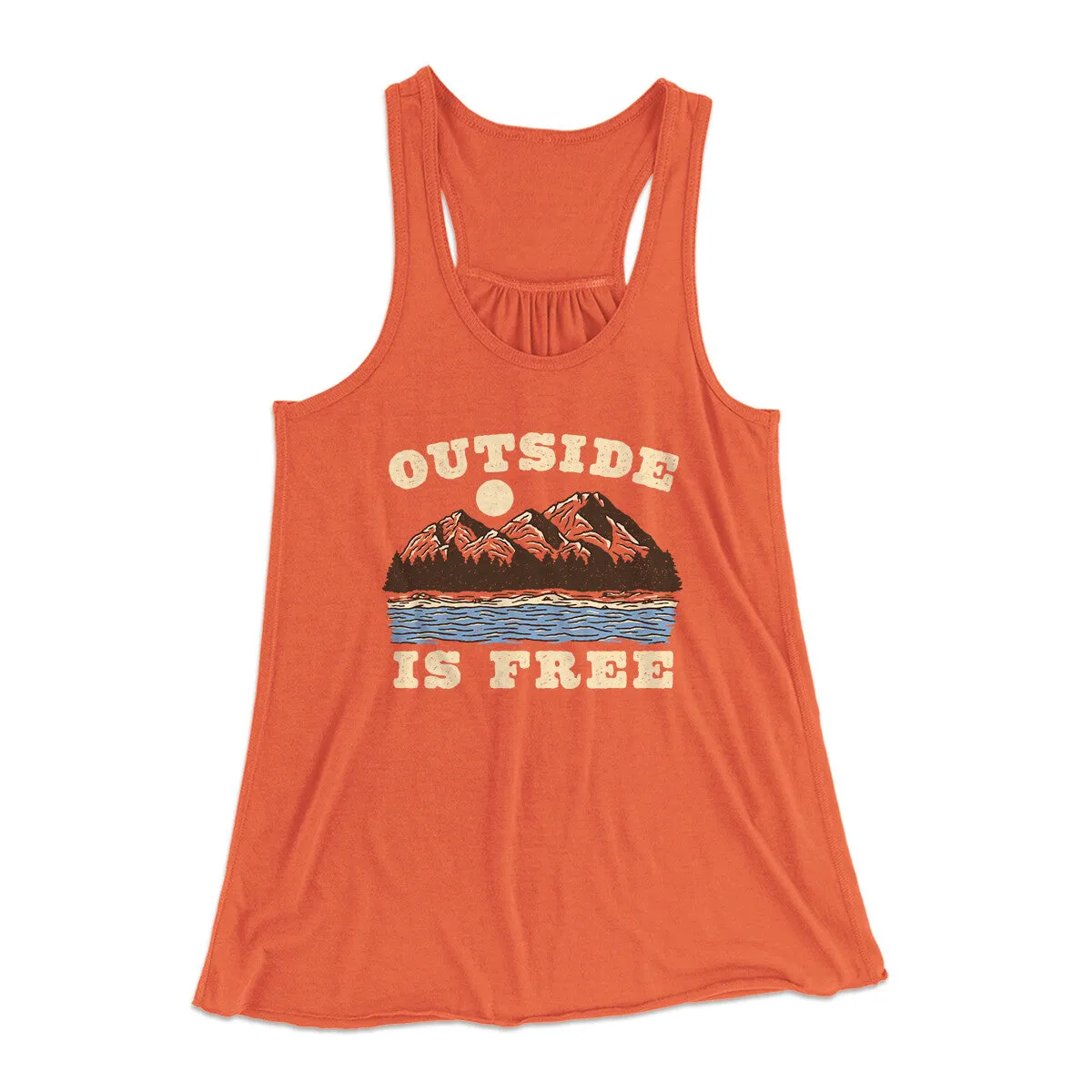 Outside Is Free Women's Flowey Racerback Tank Top