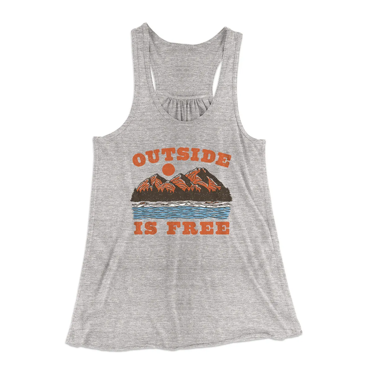 Outside Is Free Women's Flowey Racerback Tank Top