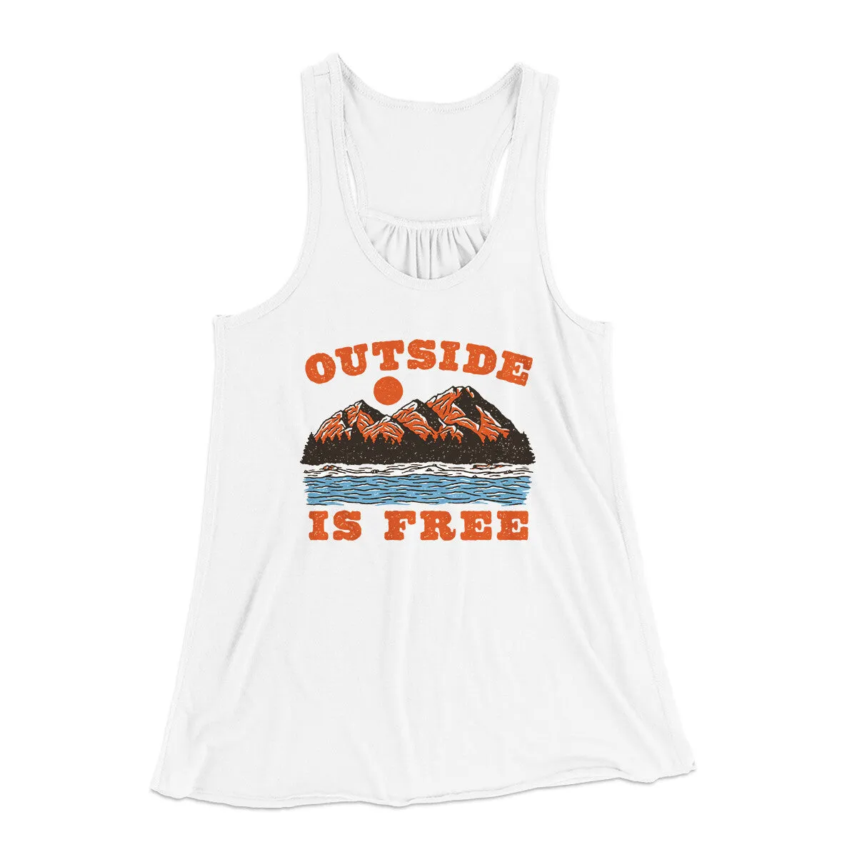 Outside Is Free Women's Flowey Racerback Tank Top