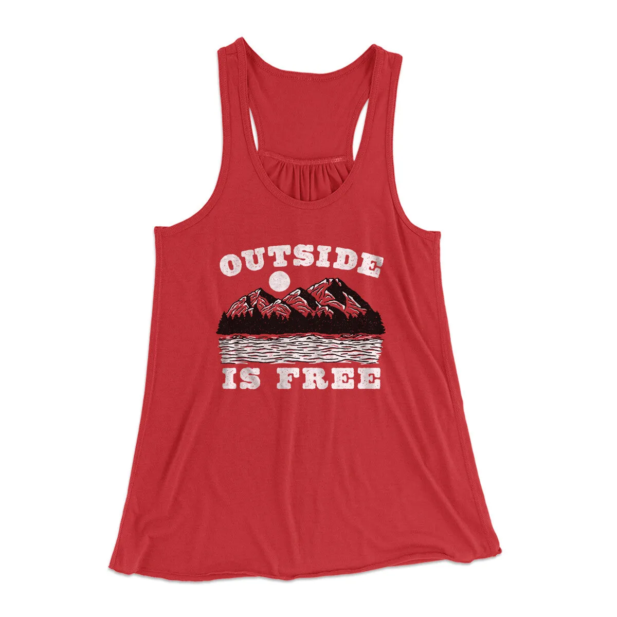 Outside Is Free Women's Flowey Racerback Tank Top