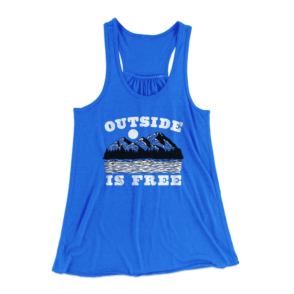 Outside Is Free Women's Flowey Racerback Tank Top