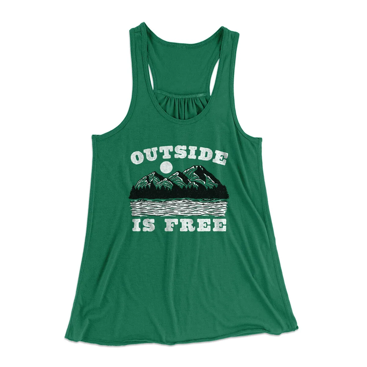 Outside Is Free Women's Flowey Racerback Tank Top