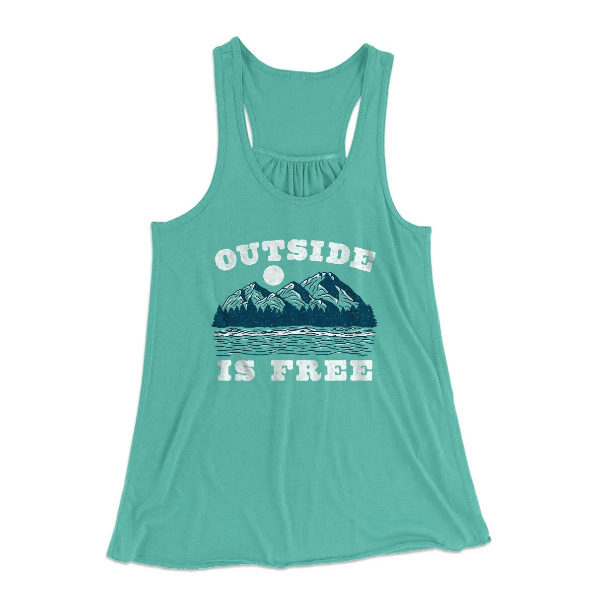 Outside Is Free Women's Flowey Racerback Tank Top