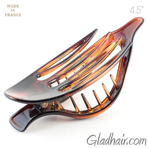 Oval Shaped Tortoise Shell Duck Beak Clip