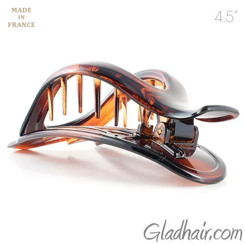 Oval Shaped Tortoise Shell Duck Beak Clip
