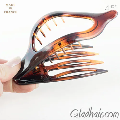 Oval Shaped Tortoise Shell Duck Beak Clip