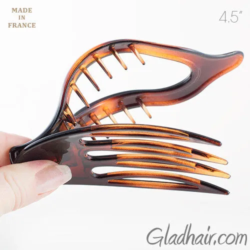 Oval Shaped Tortoise Shell Duck Beak Clip