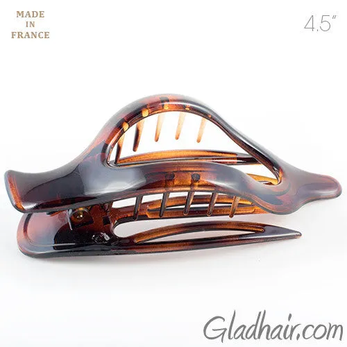 Oval Shaped Tortoise Shell Duck Beak Clip