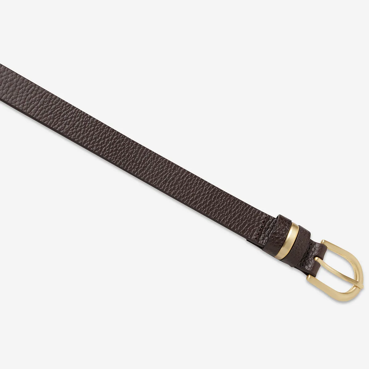 Over And Over Belt - Choc/Gold