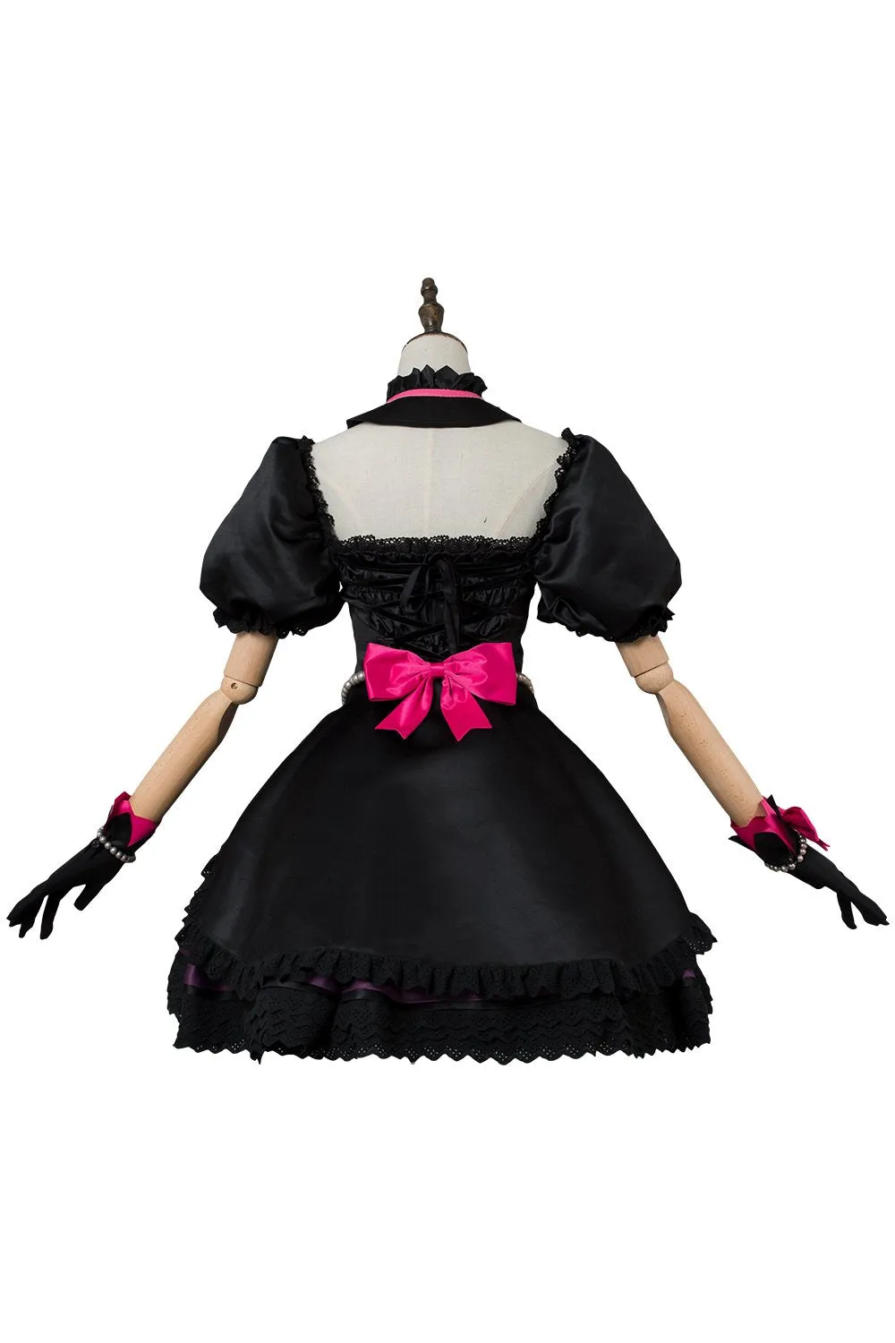 Overwatch D.VA DVA Suit Outfit Hana Song Cosplay Costume Black Cat Officer Dress