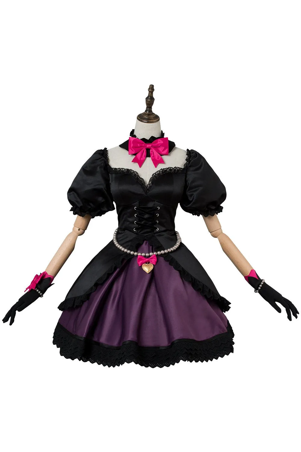 Overwatch D.VA DVA Suit Outfit Hana Song Cosplay Costume Black Cat Officer Dress