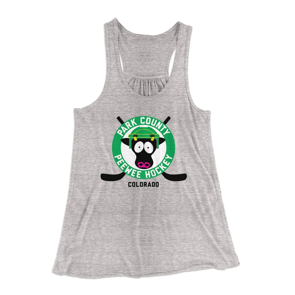 Park County Peewee Hockey Women's Flowey Tank Top