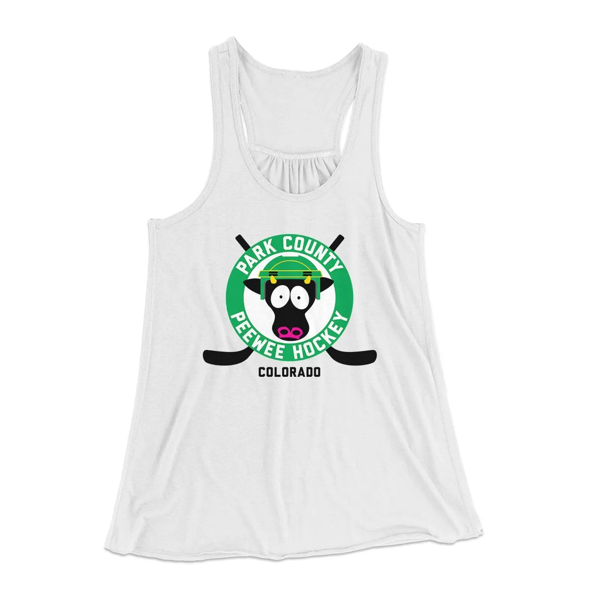 Park County Peewee Hockey Women's Flowey Tank Top