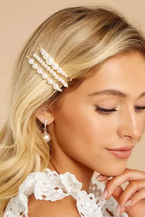 Pearl Flat Hair Pins (set of 2)