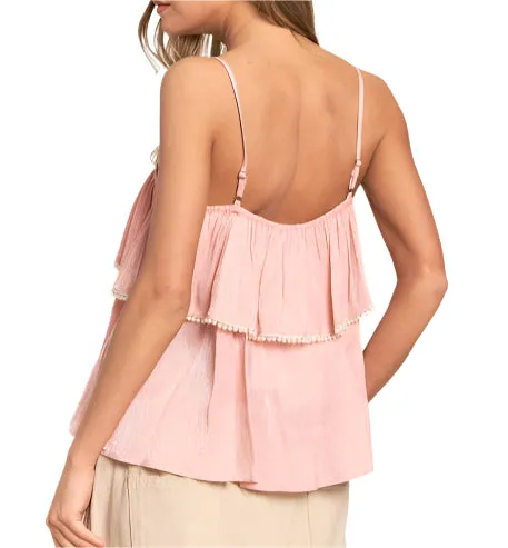 Penelope Pink Shimmer Tank