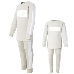 Personalised Ecru Block Striped Tracksuit
