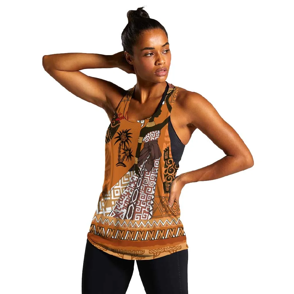Personalized Beautiful Woman African Women Racerback Tank DT02