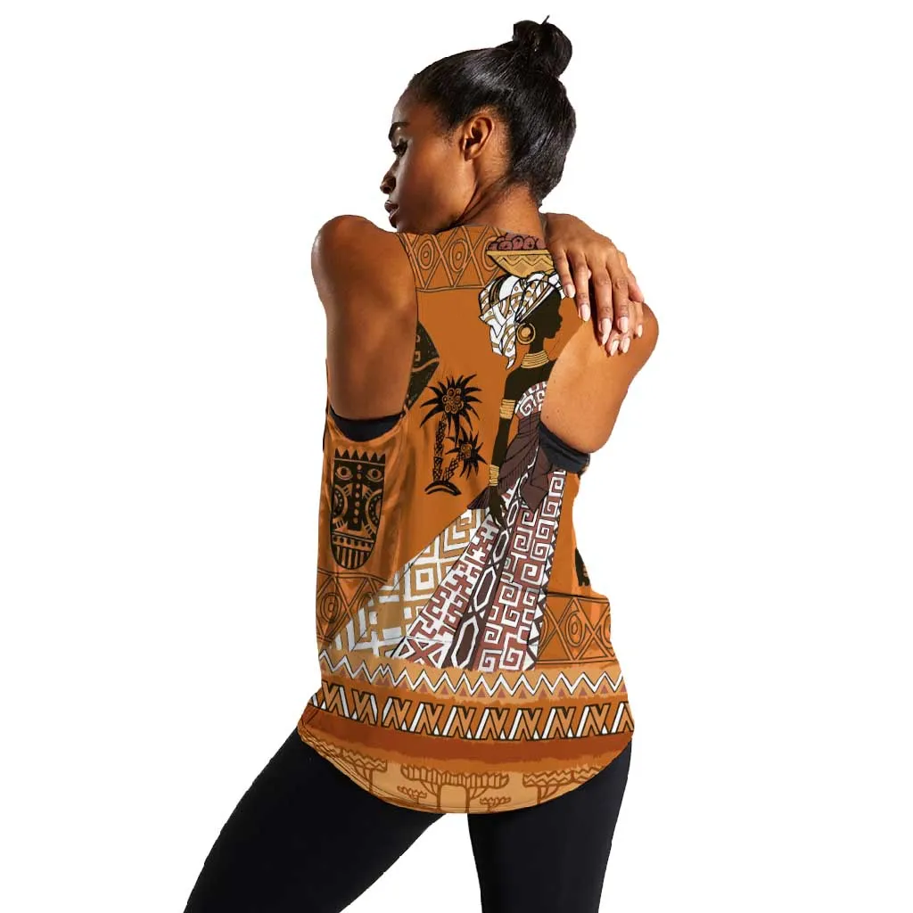 Personalized Beautiful Woman African Women Racerback Tank DT02