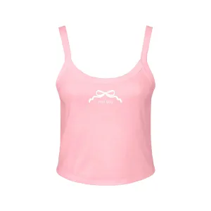 Phi Mu Spaghetti Strap tank - Cropped Shirt